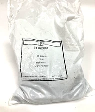 50 Pack Nylon Insert Lock Nuts 1/2"-13 Grade 5 Triv Zinc New