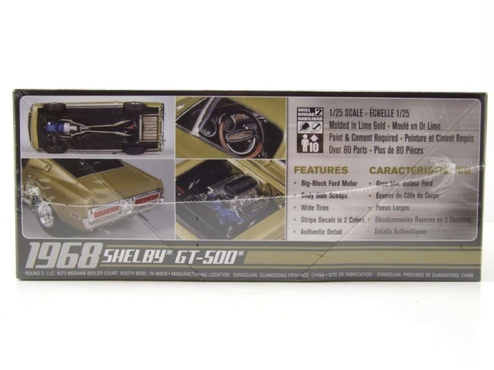 Ford Shelby MUSTANG Gt 500 1968 Kit Modellismo Plastica Modellino Auto 1:25 AMT - Immagine 4 di 4