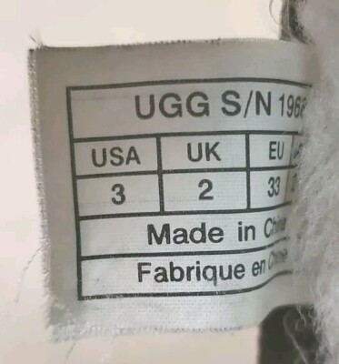 UGG Australian Sheepskin Zip Boot SIZE 3 w/ Cargo Pockets | eBay