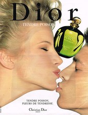 PUBLICITE ADVERTISING 035 1995 DIOR parfum femme TENDRE POISON 13.3.15