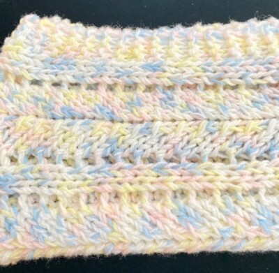 Soft Handmade Crochet Baby Blanket Multi-Color Gender Neutral NEW