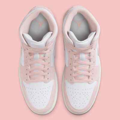 Nike Air Jordan 1 Mid Shoes 'Pink Suede' FN5215-161 Men's Sizes