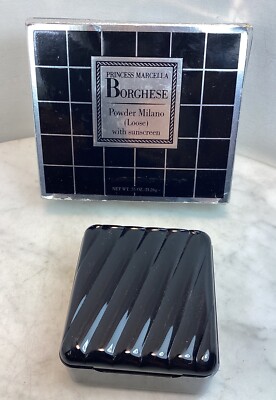 Vintage BORGHESE Powder Milano Loose With Sunscreen 0.75 Oz 21.26 Grams Rare