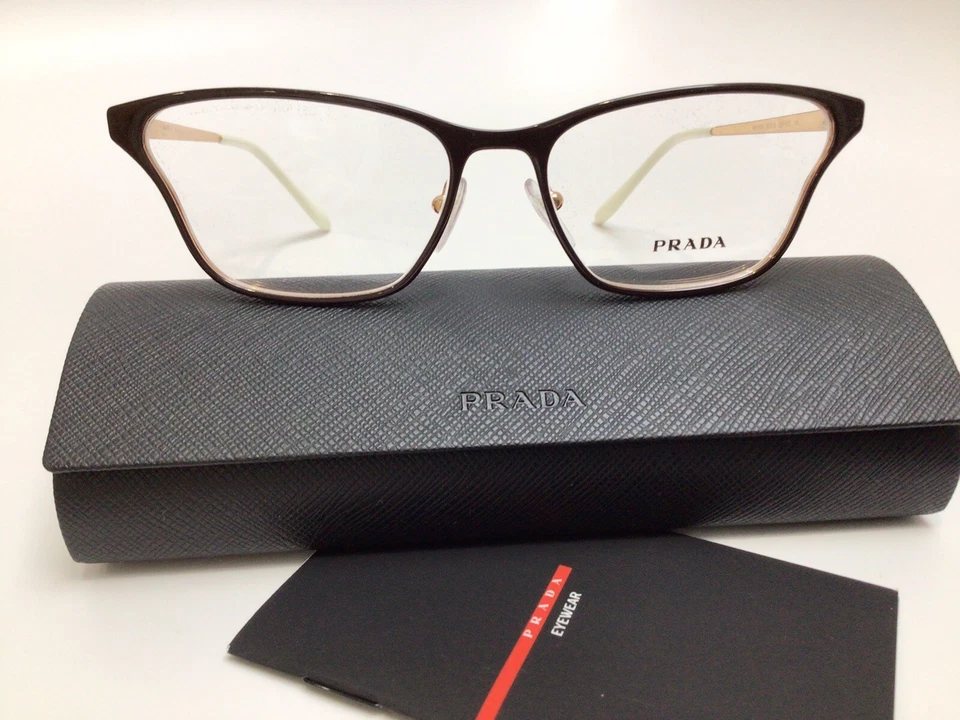 MARCO DE GAFAS PRADA OJOS DE GATO - Hecho en Italia (53-16 145) ESTUCHE, ETIQUETA, NUEVO Foto 2 de 4