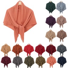 Women Square Hijab Scarf Wrap Shawl Muslim Turban Chiffon Headscarf Stole Cover
