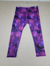 ACTIVE LIFE Reversible Leggings Yoga Pants Purple Pink Size MED??  Women's 