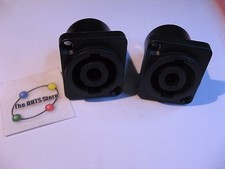 Speakon 4 Pin Chassis Mount Connector w Solder Terminals - NOS Qty 2