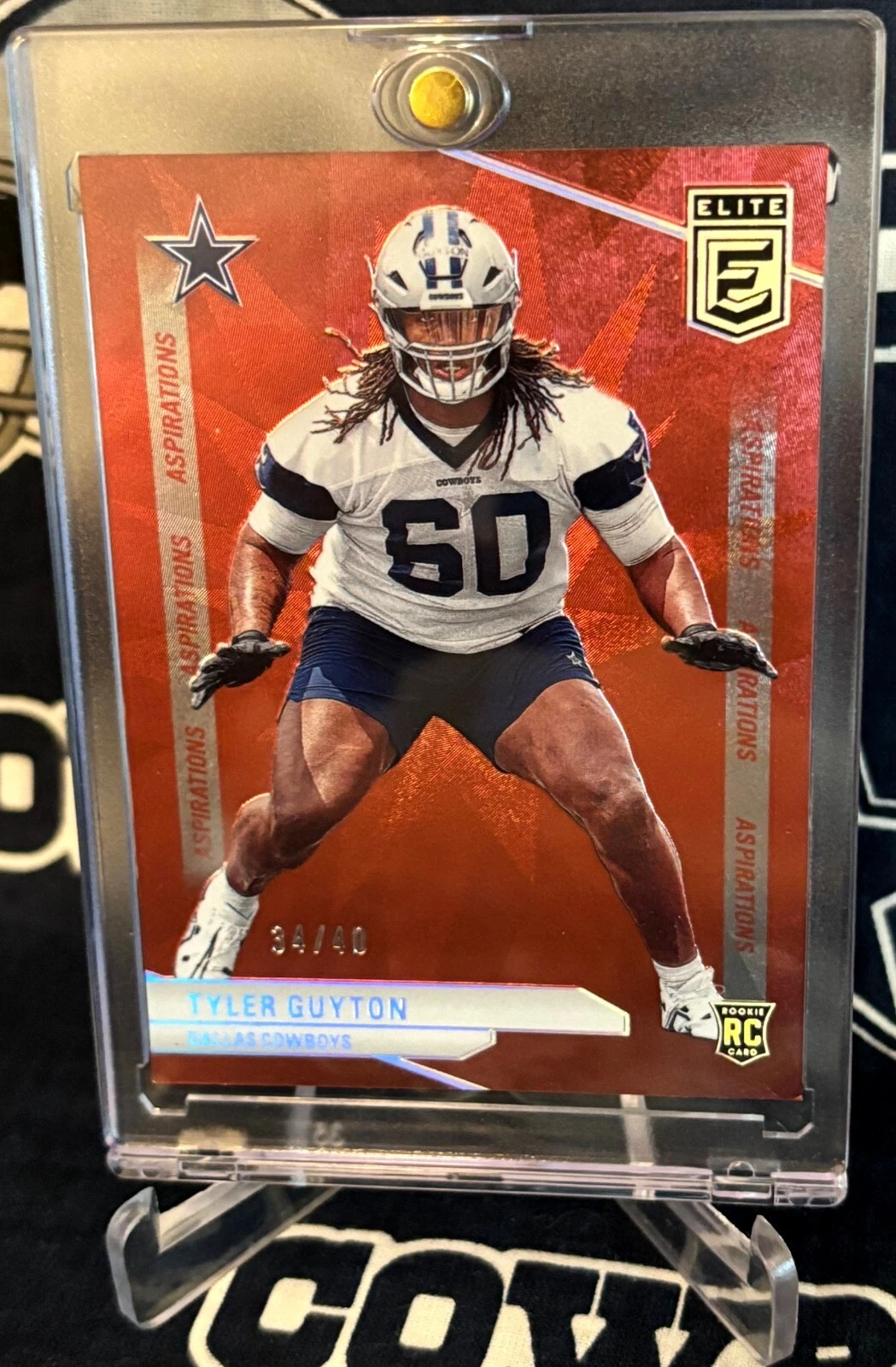 2024 Donruss Elite RED Aspirations Dallas Cowboys TYLER GUYTON Rookie RC  /40 OU