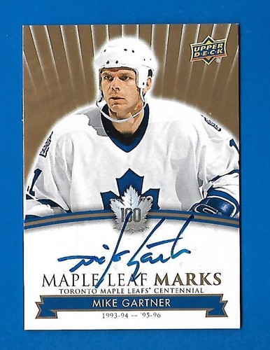 2017-18 TORONTO MAPLE LEAFS CENTENNIAL LEAF MARKS AUTOGRAPH & AKA CARD SEE LIST - Picture 56 of 91