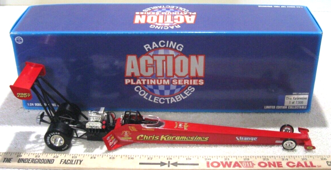 ACTION RACING NHRA 1/24 CHRIS KARAMESINES 1997 TOP FUEL DRAGSTER DIECAST TOY