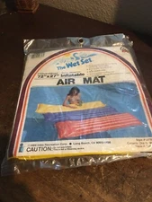 NEW Intex The Wet Set Inflatable Air Mat Pool Float Yellow Raft 72 x 27 1984 NOS