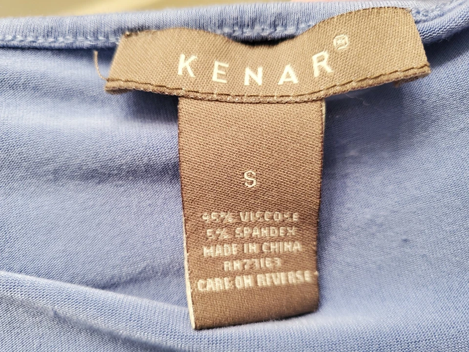 Blusa camisa top Kenar para mujer talla S pequeña azul Foto 2 de 4