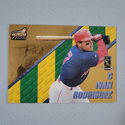 1998 Pacific Aurora Pennant Fever Ivan Rodriguez #7 C22