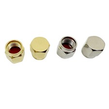 2pcs Dust Cover Cap for SMA RP-SMA Female Metal Protective RF Connector Adapter