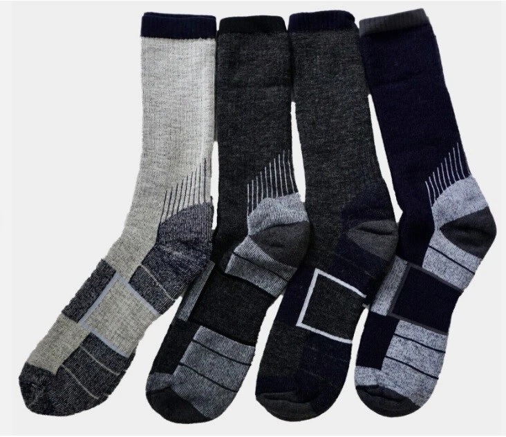 Kirkland Signature Men's Merino Wool Blend Socks 7-13 Shoe Size 4 PAIR