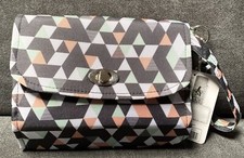 Lillybit Diaper Clutch Bag Triangle Print w/Adjustable Straps For 4 Bag Styles