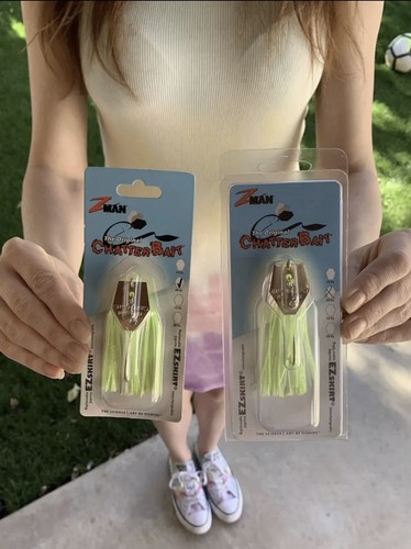 Zman (Lot Of 2) Chatterbait Original, Bass Fishing, Free Shipping! NWT!
