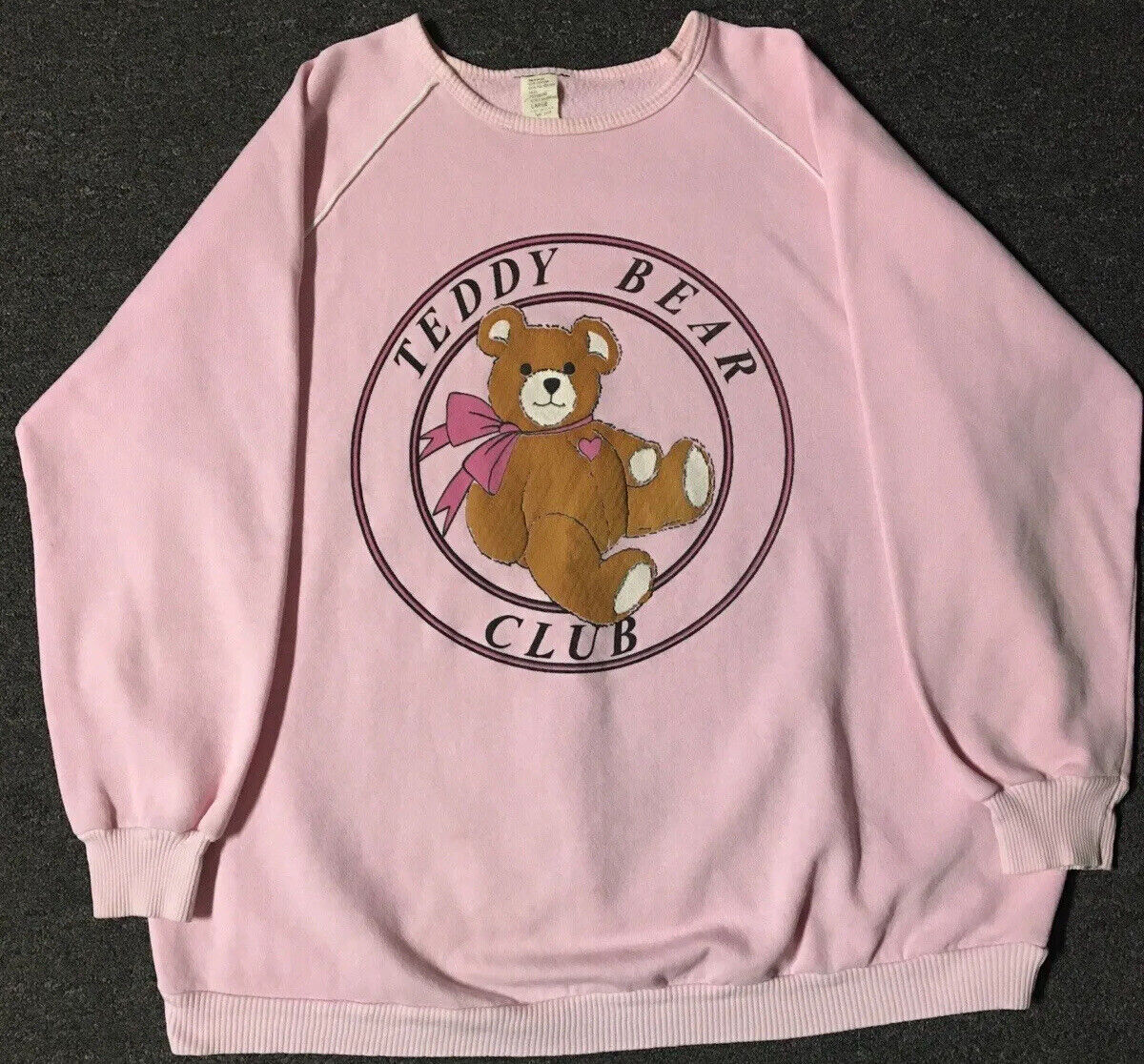 Vtg 80s Teddy Bear Club Faded Sweatshirt M L USA Art Stuffed Vtg 80s Teddy Bear Club Faded Sweatshirt M L USA Art Stuffed