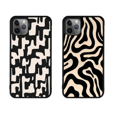 Schildpatt Hülle für iPhone 16 15 14 13 12 11 Pro Max Mini XR Xs 7 8 Samsung