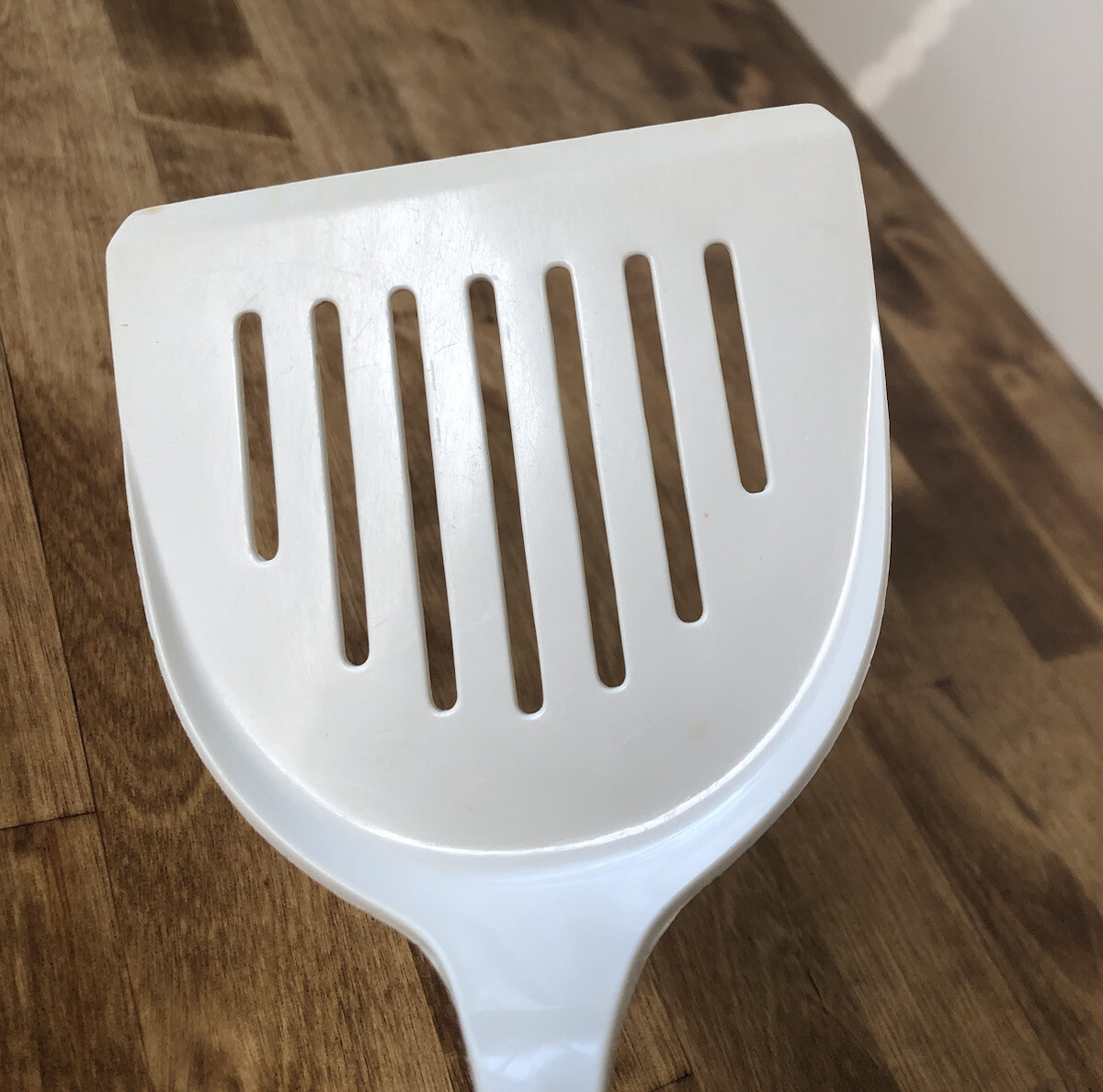 Vintage EKCO Slotted Spatula Short Wide Nylon Plastic Flipper Turner Almond 10” eBay