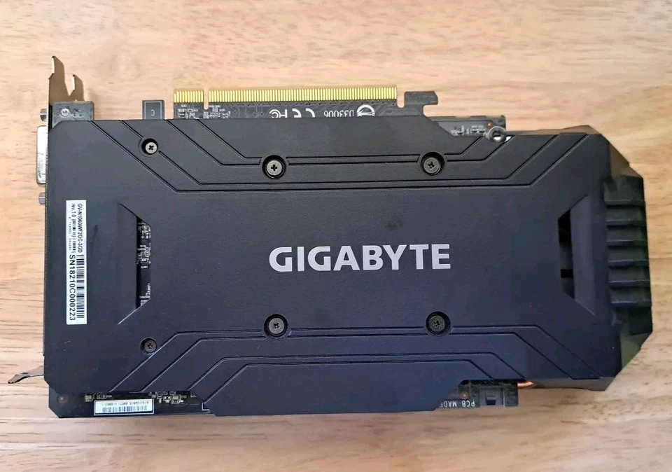 GIGABYTE GV-N1060 WF2 OC 3GB DRR5 GRAPHIC CARD #X978 - Image 2 of 4