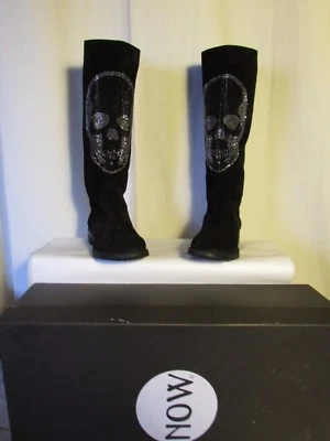 bottes NOW daim et strass noir 36 - Photo 1/4