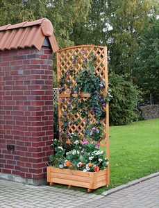 Pflanzkasten mit Spalier Gartenspalier Rankgitter RankhilfeBlumenkübel