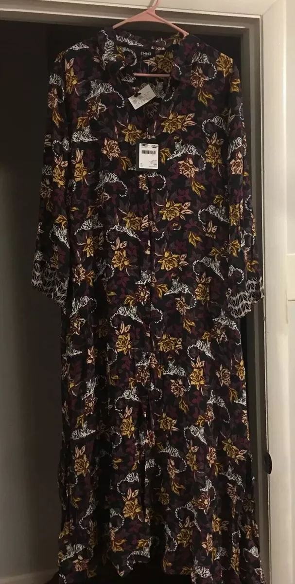 NWT EMME MARELLA Dress IDRIA 52260599 000 Sz 16 Floral Tiger Print