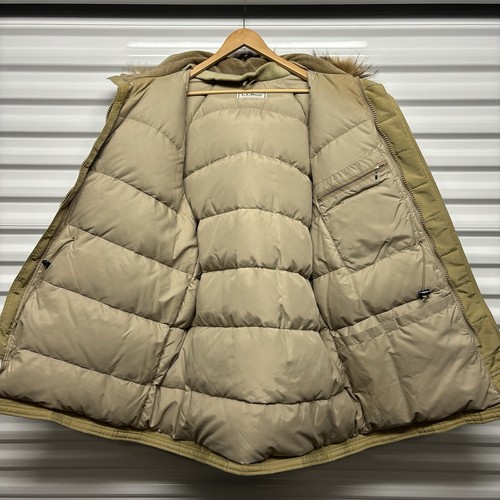 Vintage LL Bean Goose Down Parka Jacket Fur Trim Puffer Coat USA XL XXL - Picture 3 of 14