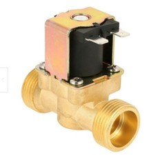 Magnetventil Messing 3/4" 12V DC 8 bar NC stromlos geschlossen Wasser Ventil DHL