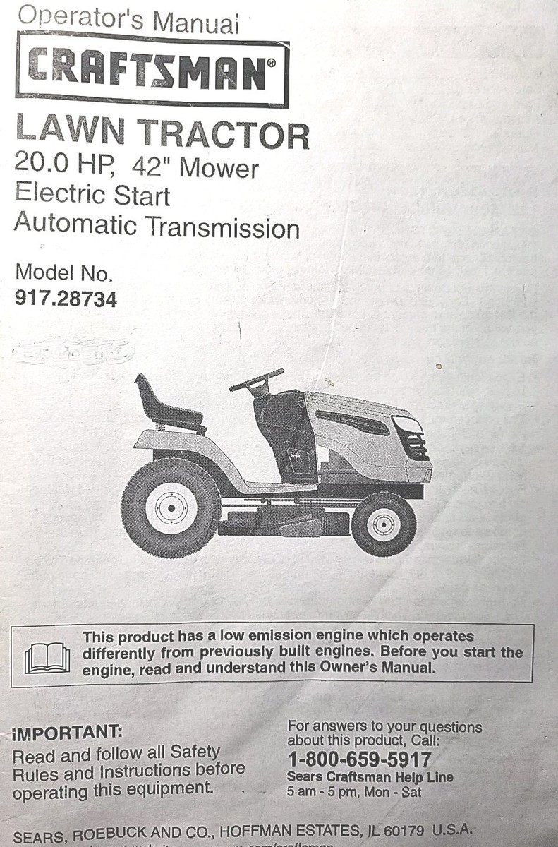 Tractor Manuals Craftsman 26 Hp 54 Lawn Tractor Parts Craftsman 21