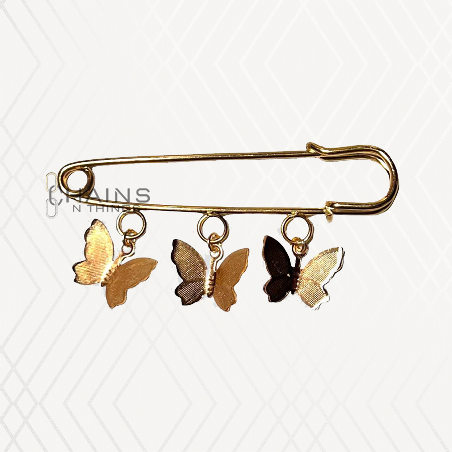 Fashion Safety Pins loop Charms Gold Girl Love Heart Lip Lipstick Shoes