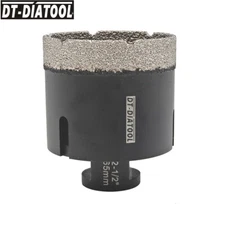 2-1/2" Dry Diamond Drilling Core Bits 65mm Hole Saw Cutter for Porcelain Tile