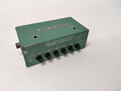 Tamagawa UBA-641A UHF Step Attenuator, 0,5W, Zo 75 Ohm
