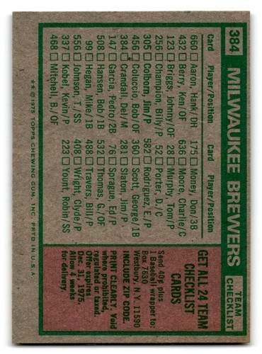 1975 Topps Baseball EX/MT to NM #251-500 You Choose Complete Your Set Nolan Ryan - Picture 270 of 501