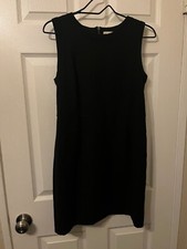 GAP LBD little black dress women's 4 back zipper sleeveless EUC above knee