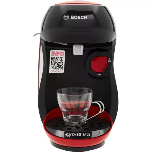 Machine à café capsule Tassimo Happy Bosch 1400W rouge, un expresso parfait en un seul clic