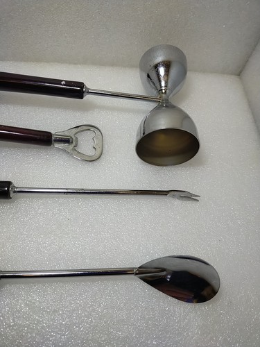 Vintage Novelty Golf Club Bartender Cocktail Bar Tools Set of 4 - Picture 5 of 8