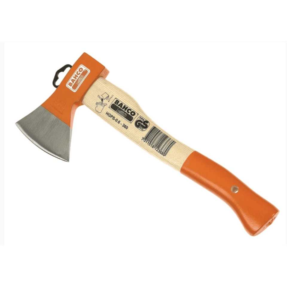 Bahco HGPS-0.6-360 Splitting Hand Axe Hatchet With Ash Wood Handle 800g 1-1/4lb