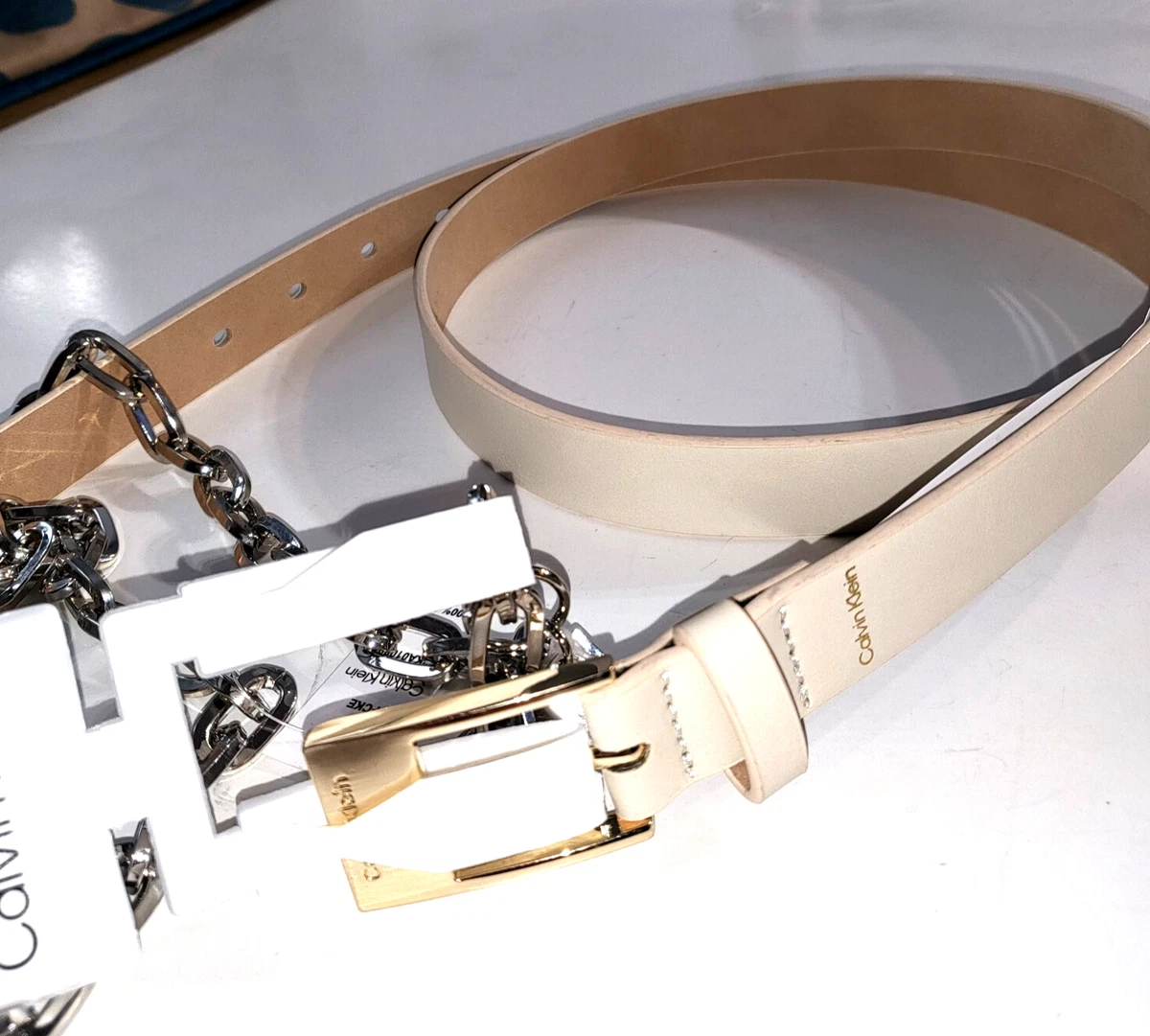 Calvin Klein Faux Leather Size M Belts for Women for sale | eBay