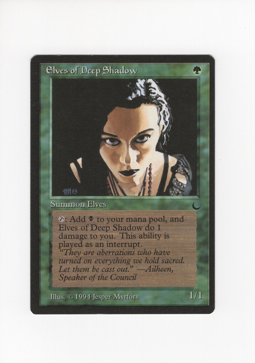 Elves of Deep Shadow The Dark NM- MTG Magic the Gathering d | eBay
