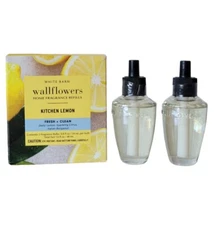 NEW Bath & Body Works KITCHEN LEMON Wallflowers Refill 2 Bulbs PACKS