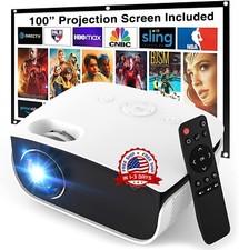 Proyector De Exterior Mini Proyector Con Pantalla De 100 1080p Y 240. Vip