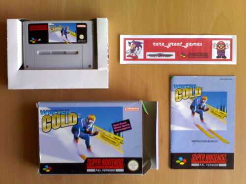 Game ☆ WINTER GOLD Super Nintendo SNES Super NES PAL ☆ VGC Very rare - Picture 1 of 1