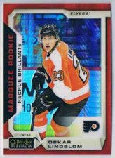 2018-19 O-PEE-CHEE OPC PLATINUM RED PRISM OSKAR LINDBLOM ROOKIE 101/199