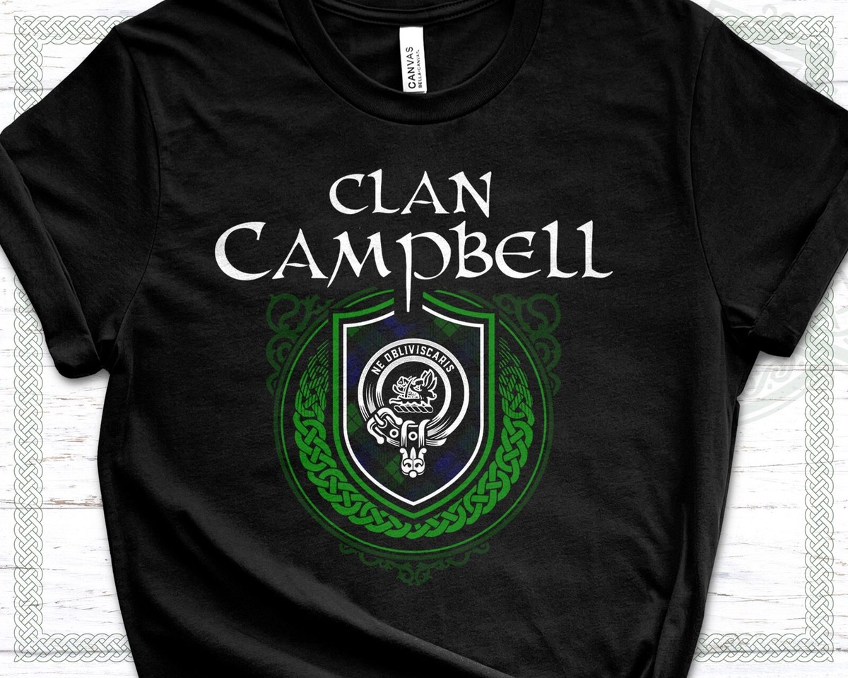 Campbell Surname Scottish Clan Tartan Crest Badge T-Shirt Campbell Surname Scottish Clan Tartan Crest Badge T-Shirt
