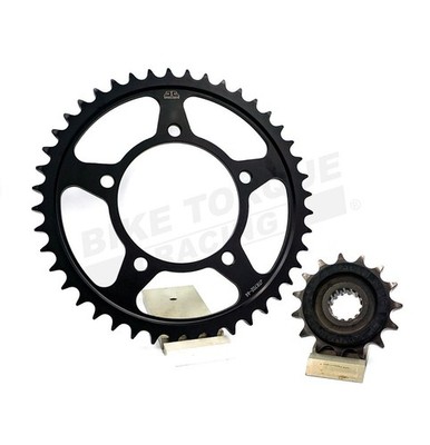 JT Silent Kettenradsatz vorne und Stahl hinten passend für KTM 125 EXC (2T Enduro) 98-99