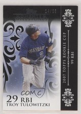 2008 Topps Moments & Milestones Black 14/25 Troy Tulowitzki #9 hv1