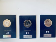 2016 William Shakespeare £2 Two Pound BU 3 Coin Set Carded Sealed