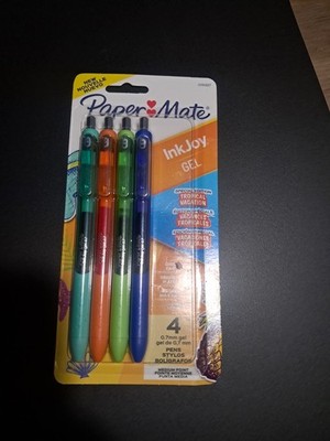 Paper Mate InkJoy Gel Pens 0.7mm Tropical Vacation 4-Pack Multicolor